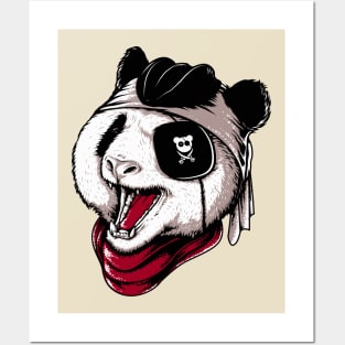 Panda pirate Posters and Art